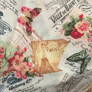 🦋 CUSTOM HAND MADE Floral & Butterfly Parisian WINDOW VALANCE or TABLE RUNNER